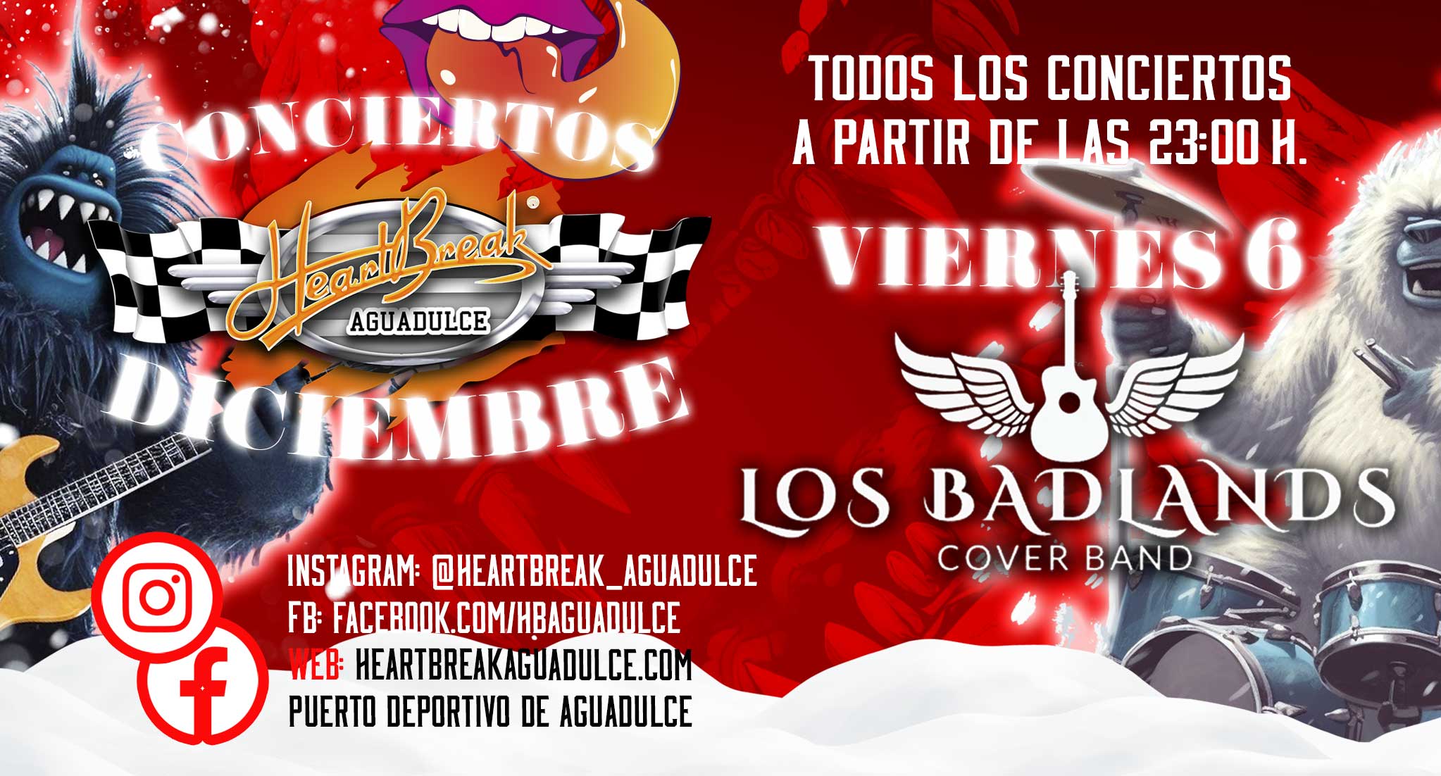 Concierto de Los Badlands Cover Band